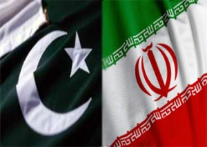 Pakistan and Iran Flag
