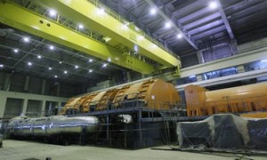 Interior view of Bushehr nuclear power plant, 1,200 km south of Tehran