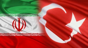 Flags of Iran & Turkey