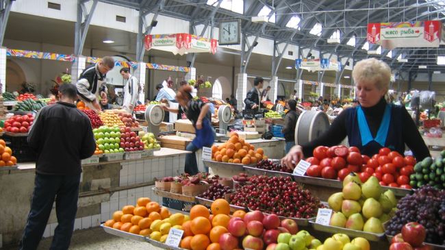 market in Moscow