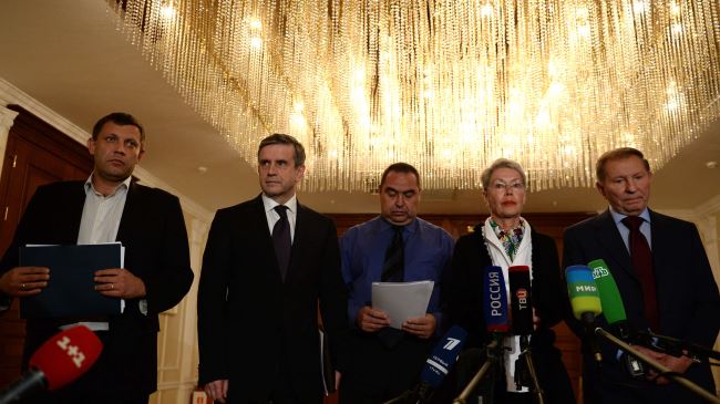 Representatives of Russia, pro-Moscow forces in Ukraine