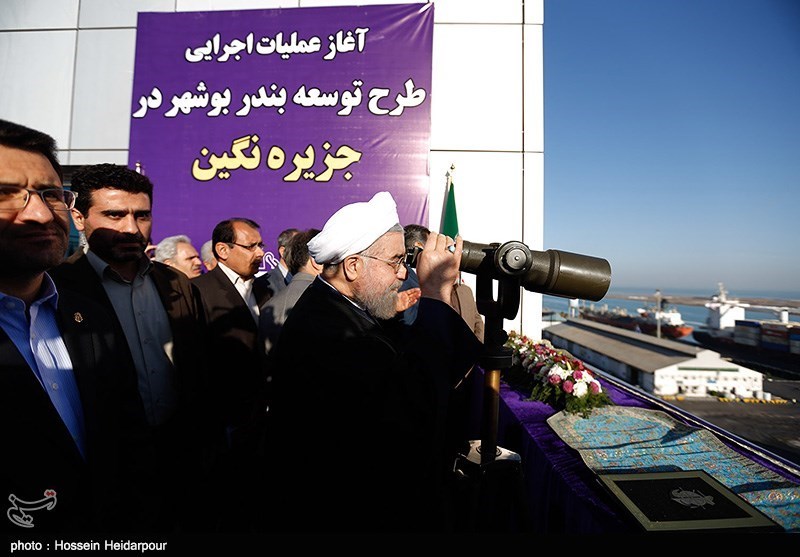 rouhani in bushehr development project