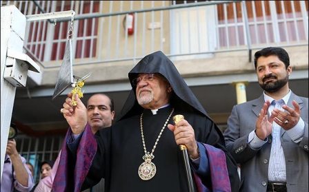 Armenian Archbishop of Tehran, Sebouh Sarkissian, marks the beginning of new educational year in Tehran.