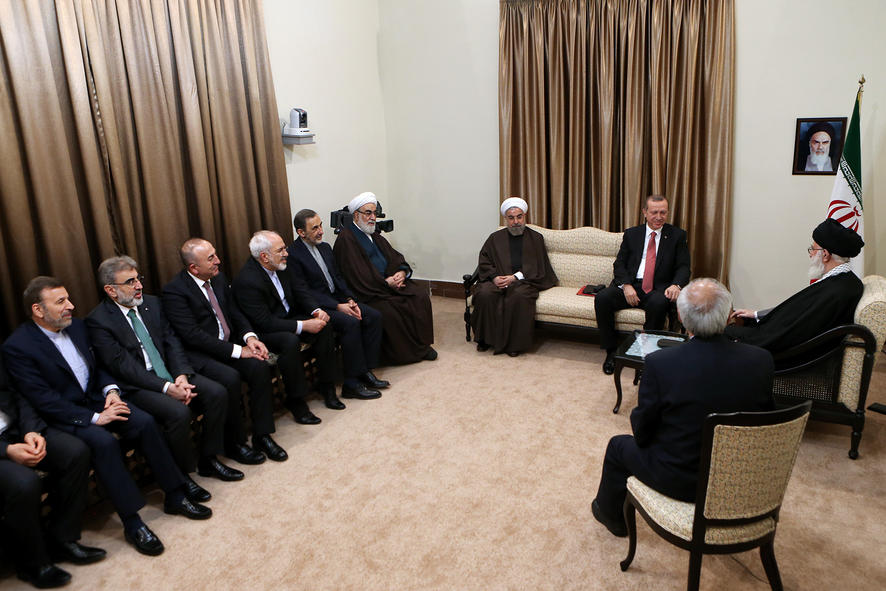 Iran's SL khamenei_ir meets Turkey's President _Erdogan in Tehran