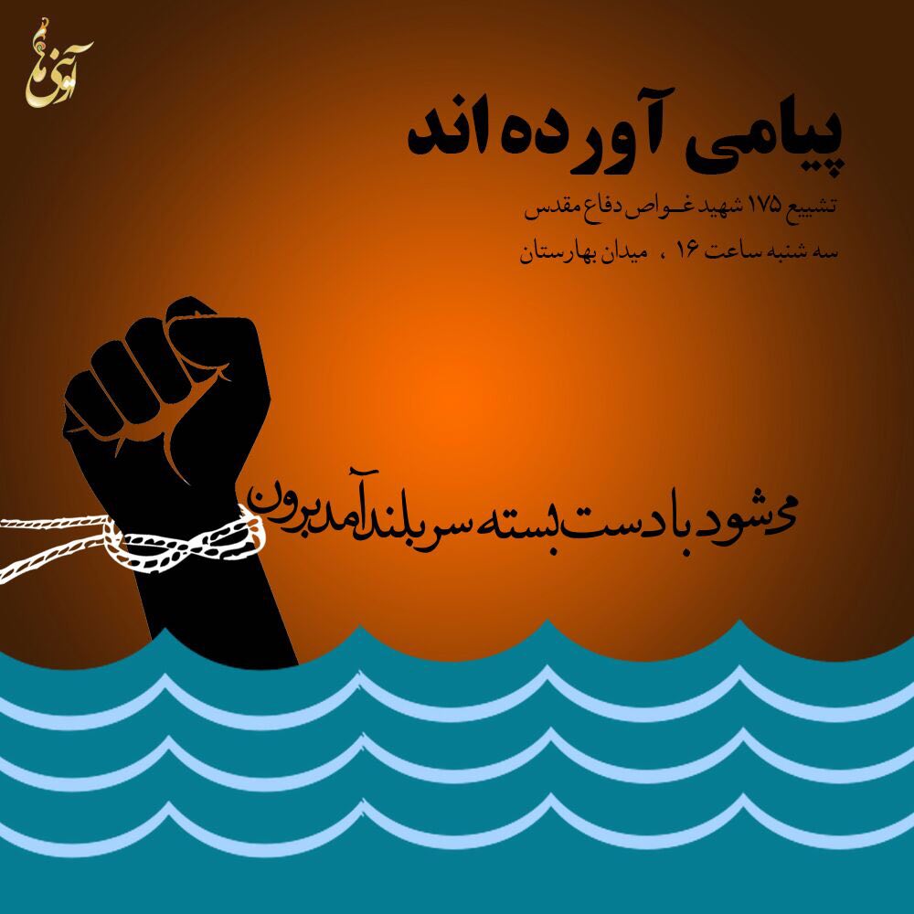 A collection of posters in memorial of 175  Iranian martyr divers (6)