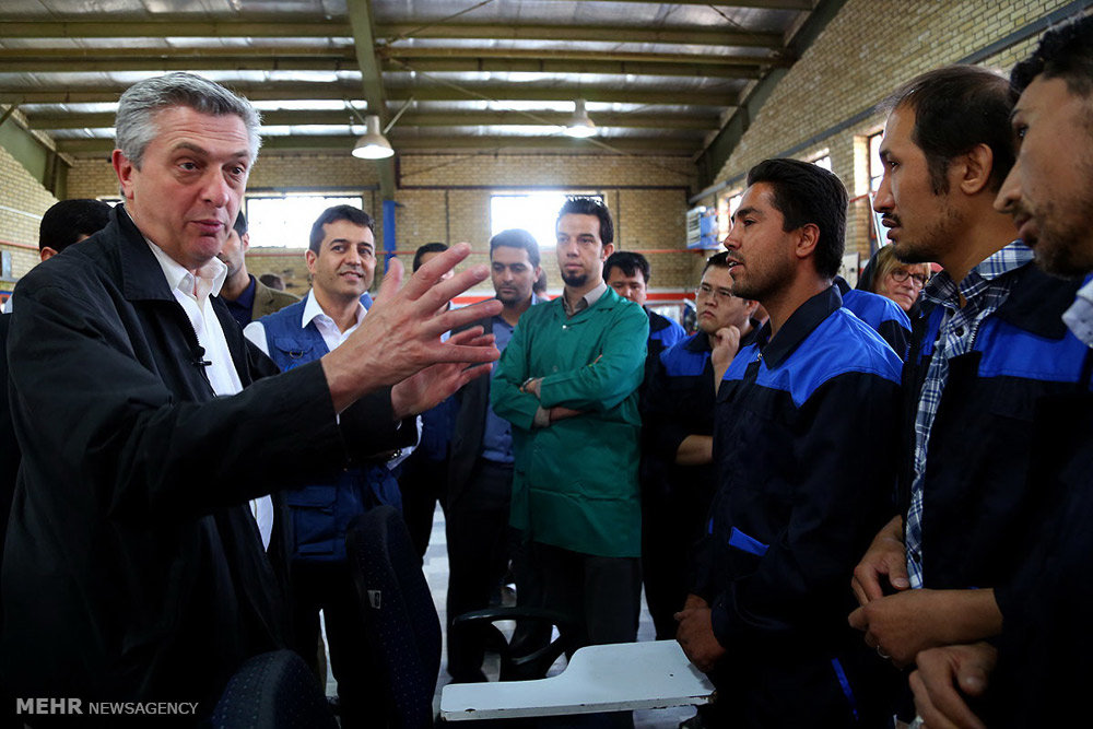 UNHCR chief visits Qom